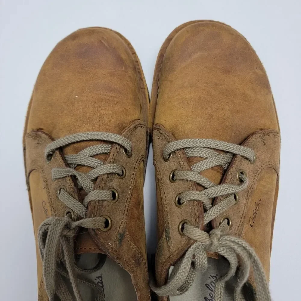 Cabela's Brown Leather Chukka Boots Thick Sole Size 8.5